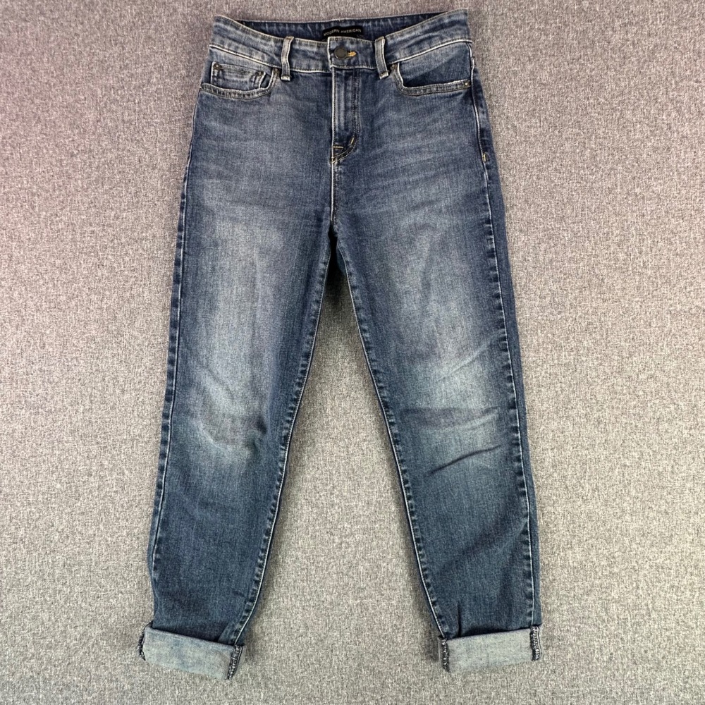 Modern American Jeans Womens 26 Mercer Blue Tapered High Rise Stretch USA